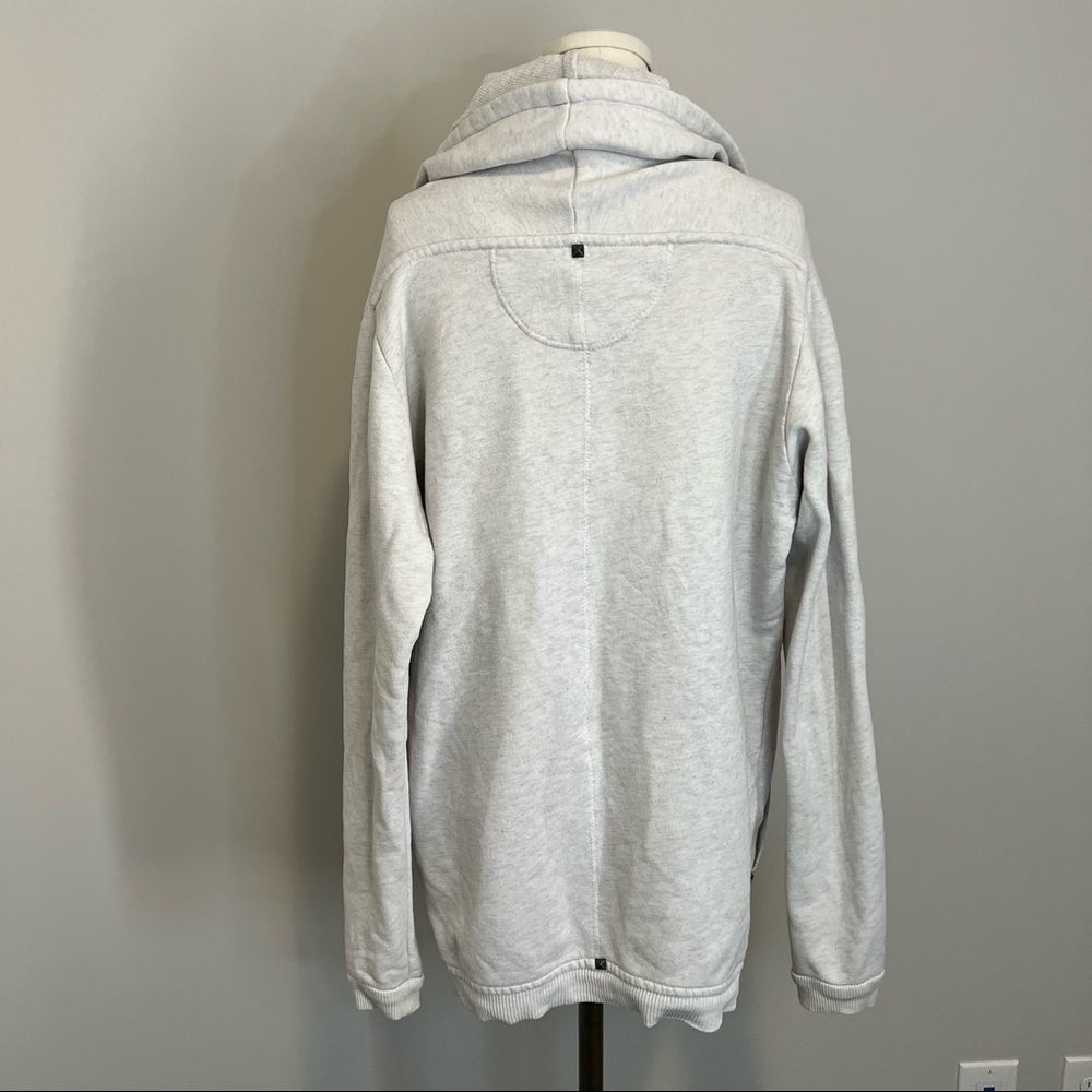 Aritzia Wilfred Roussea Zip Up Cardigan Sweater Ivory Cream Shawl Collar - Picture 12 of 16
